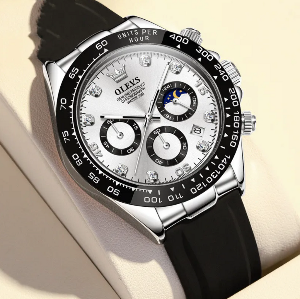 Versatile Illuminated Quartz Timepiece for Men