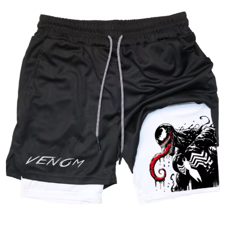 Marvel Spider-Man Venom Athletic Shorts for Fitness