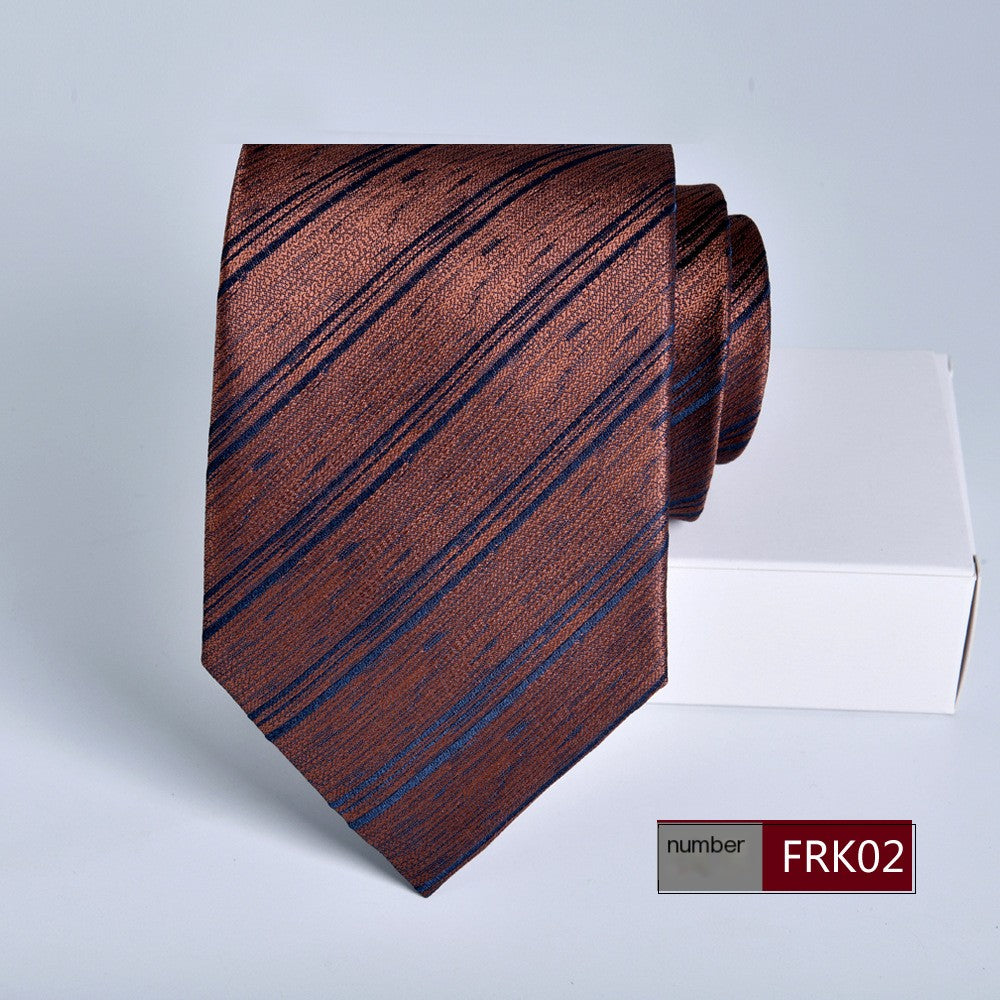 Gentlemen's Elegant Striped Jacquard Tie