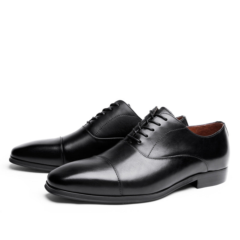 Elegant Cowhide Leather Oxford Shoes