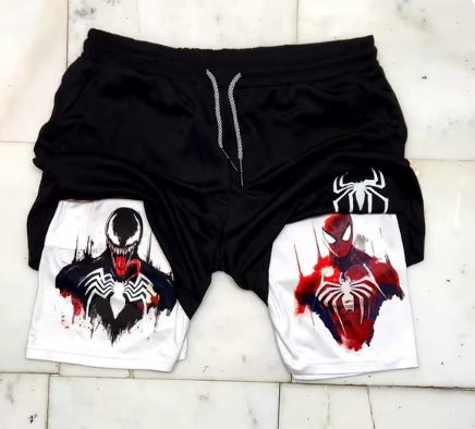 Marvel Spider-Man Venom Athletic Shorts for Fitness