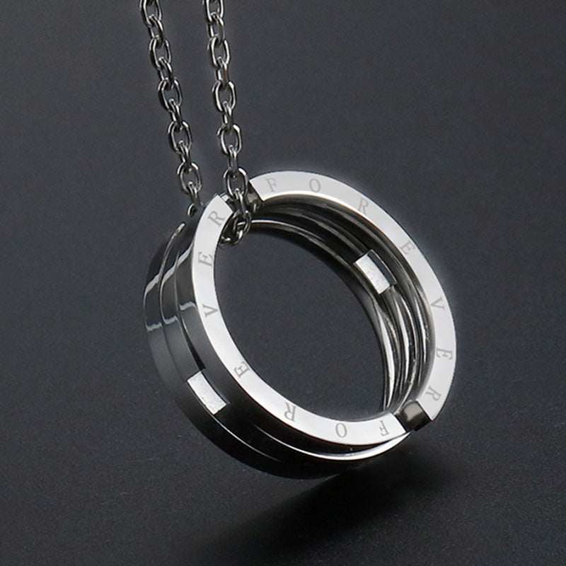 Eternal Bond Titanium Steel Couple Rings