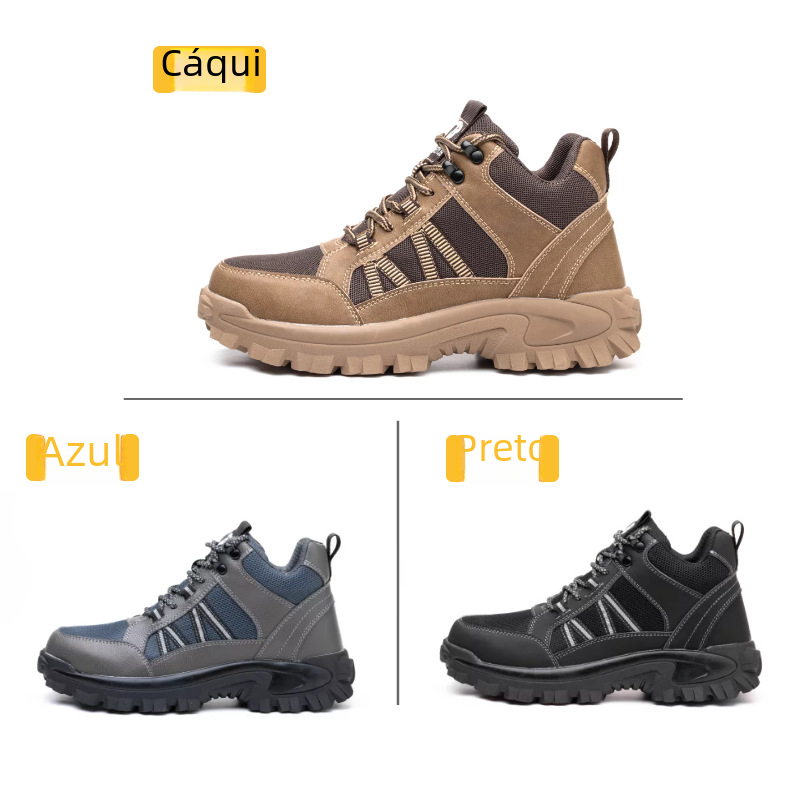 Unisex Steel Toe Safety Boots, Lightweight & Breathable