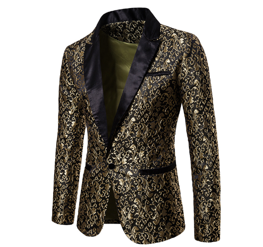 Gentlemen's Elegant Floral Blazer