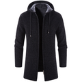 Elegant Men's Hooded Cardigan