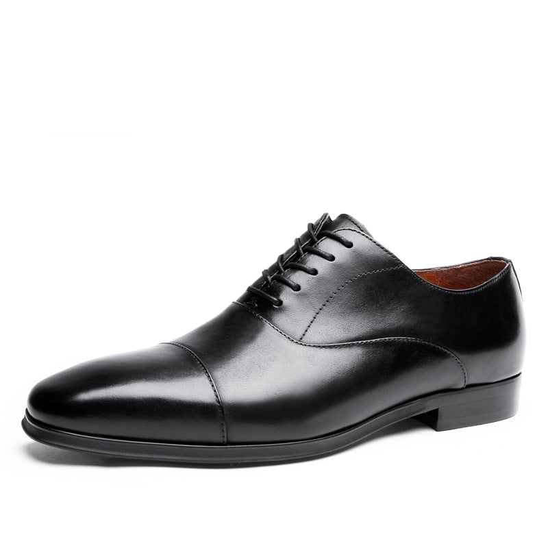 Elegant Cowhide Leather Oxford Shoes
