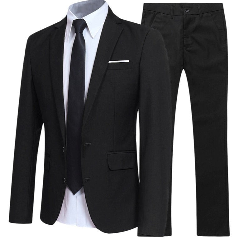 Gentlemen's Tailored Fit Dress Suit for Professional and Social Events