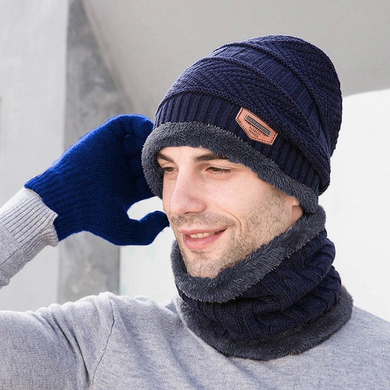 3-Piece Elegant Knitted Winter Ensemble