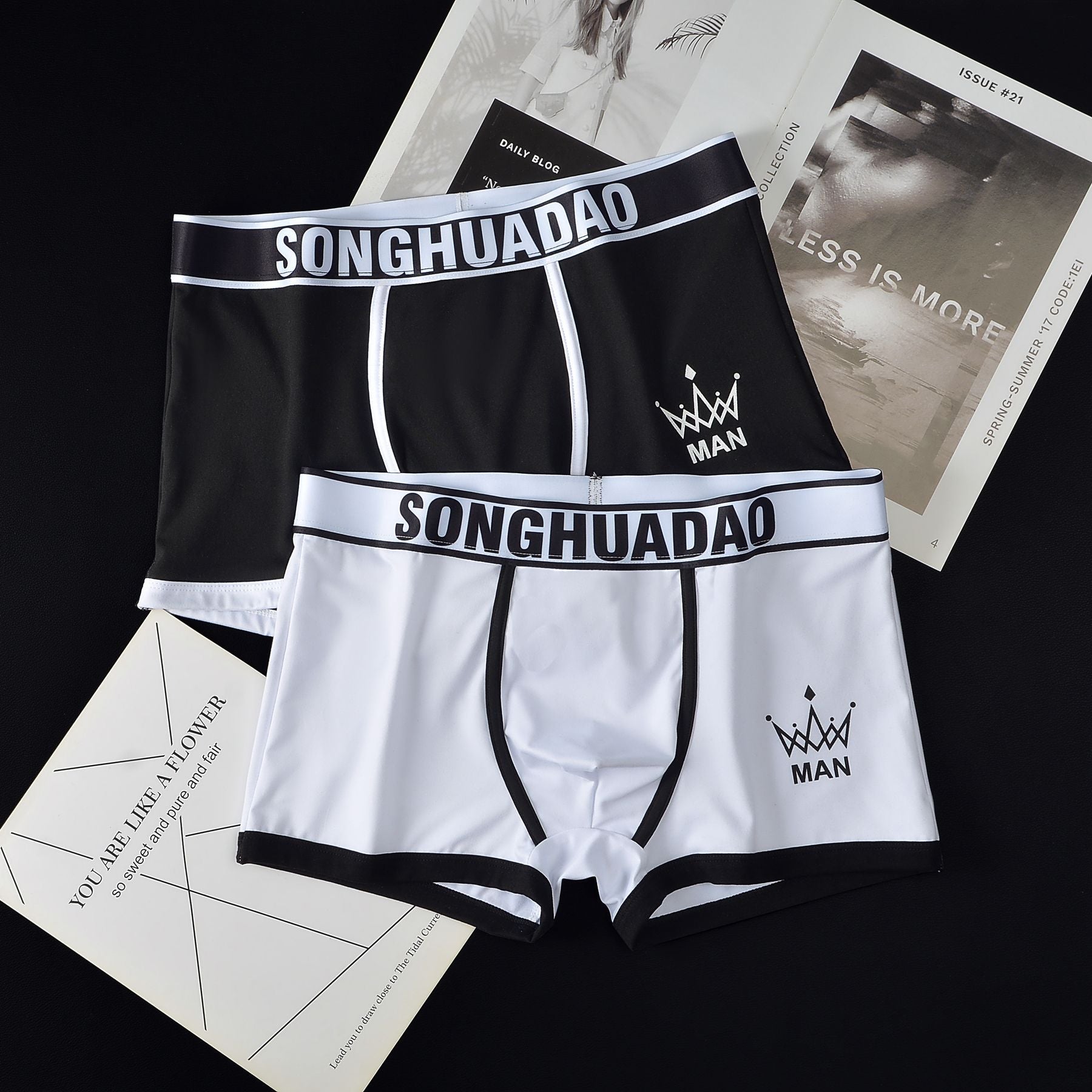 Gentlemen's Premium Color-Block Boxers