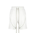 Classic White Cotton Drawstring Shorts for Men