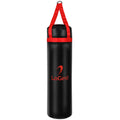 LoGest Combat Training Bag - Premium Unfilled Punching Bag for MMA and Boxing - Durable PU Leather Sports Equipment - Max 100 Lbs Capacity - Red
