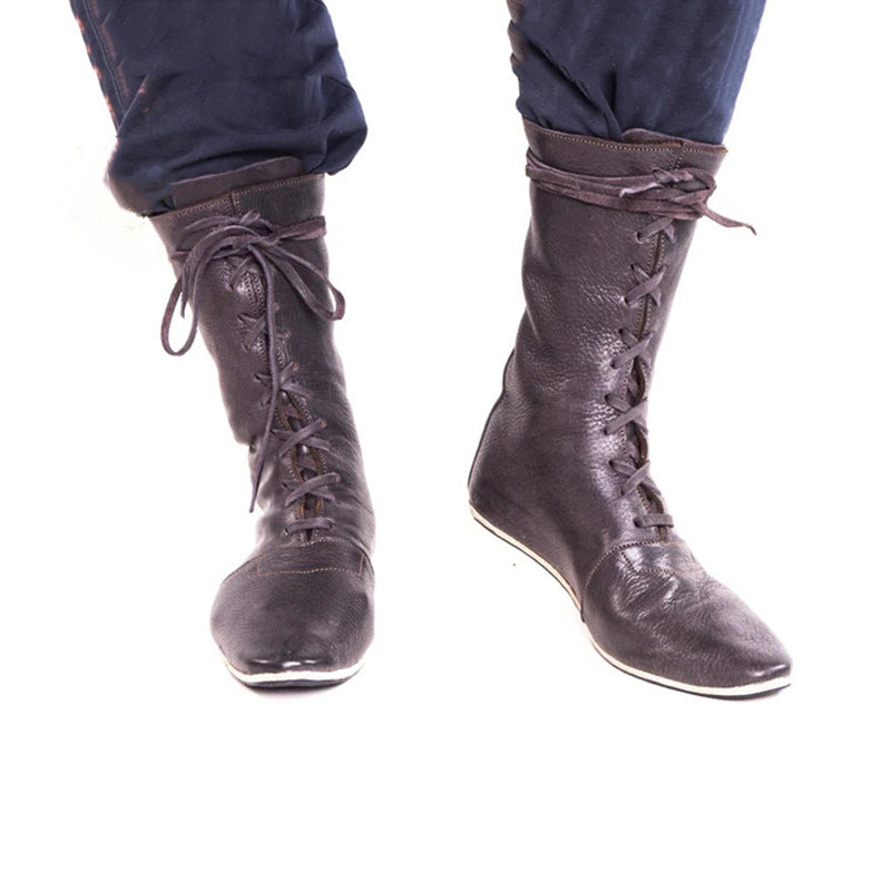 Heritage Lace-Up Pirate Boots for Men