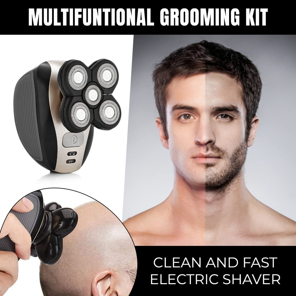 LK-1800 Electric Razor with 5 Blades for Shaving