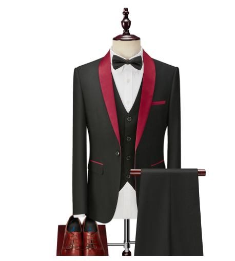 Gentlemen's Refined Black Blazer for Business and Formal Events