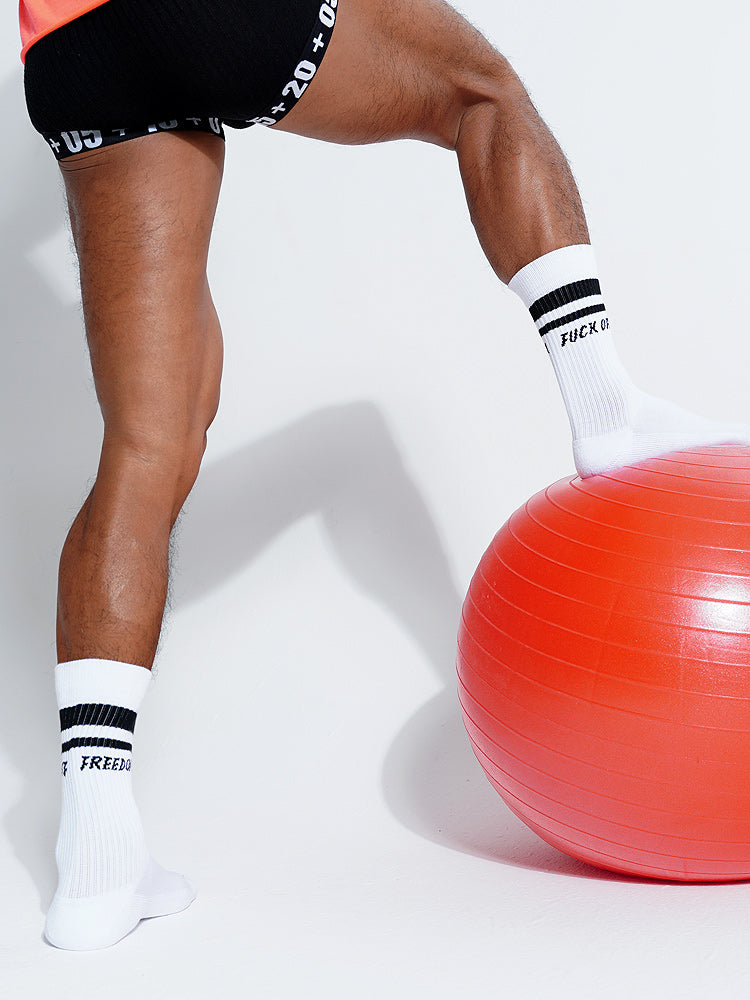 Gentlemen's Cotton Stripe Athletic Socks