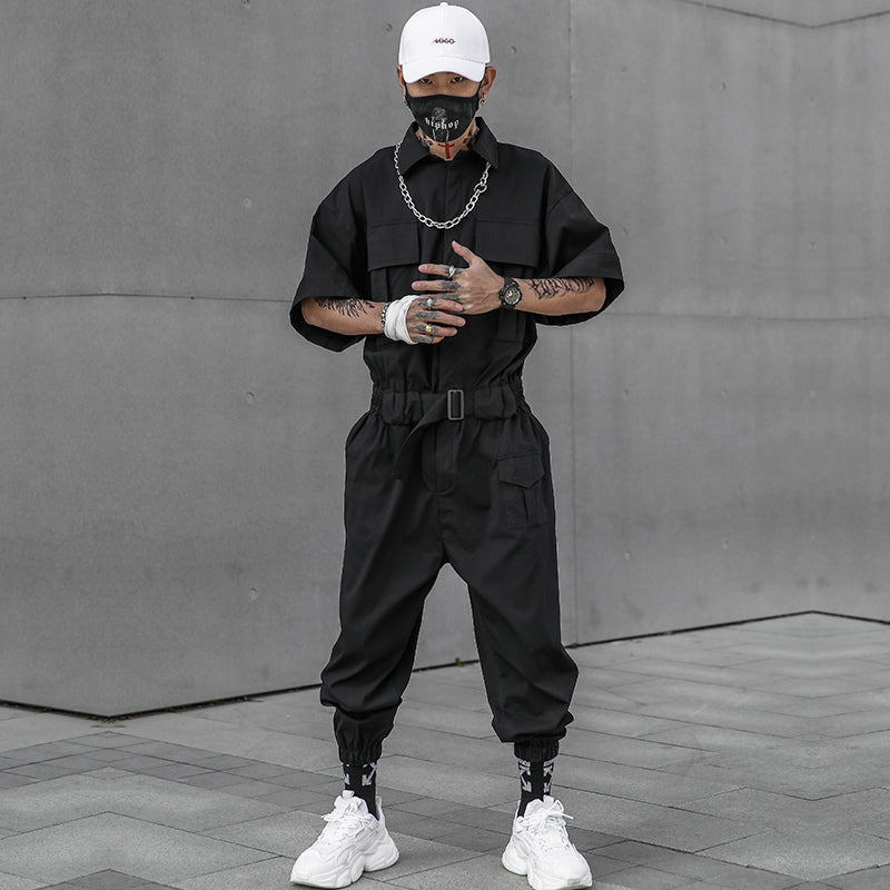 Nipponese Elegant Utility Overalls