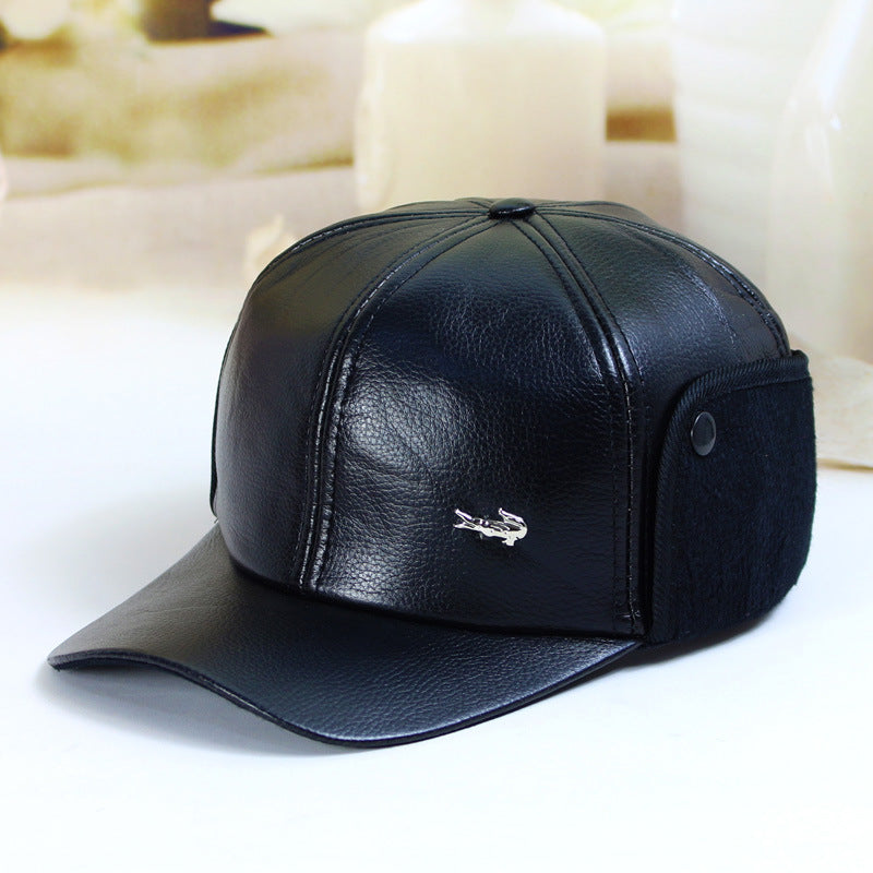Chic PU Leather Outdoor Caps