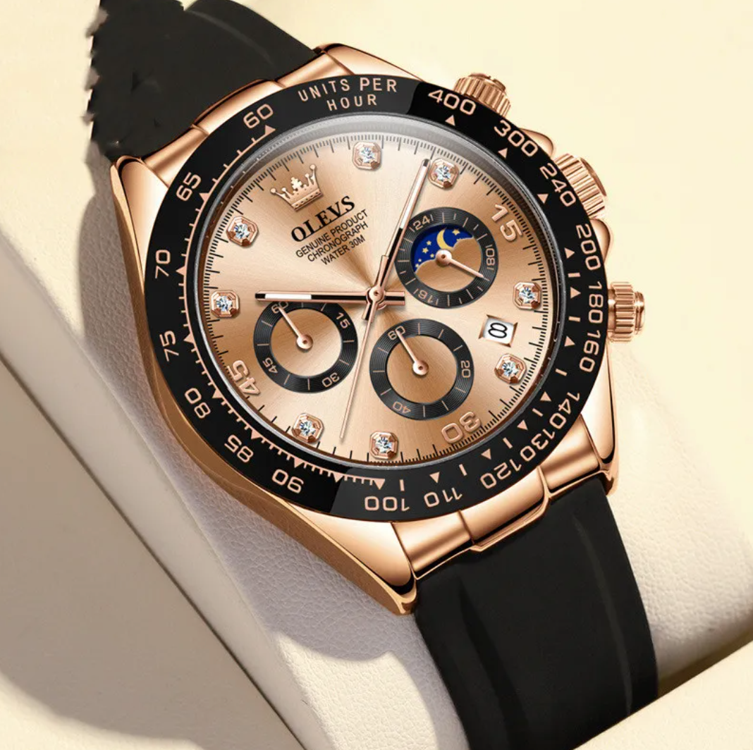 Versatile Illuminated Quartz Timepiece for Men