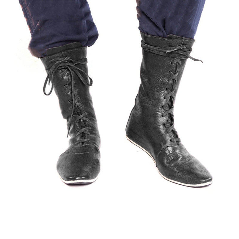 Heritage Lace-Up Pirate Boots for Men