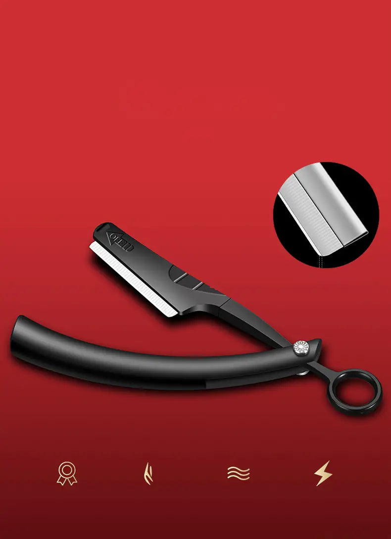 High-End Folding Straight Razor for Men’s Shaving