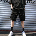 Chic Black Urban Hip-Hop Shorts for Men