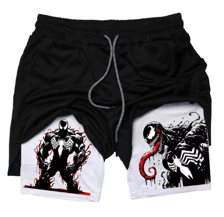 Marvel Spider-Man Venom Athletic Shorts for Fitness