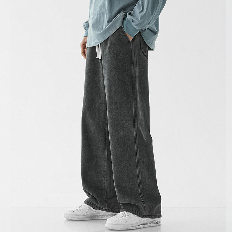 Elegant Men's Relaxed Straight Jeans