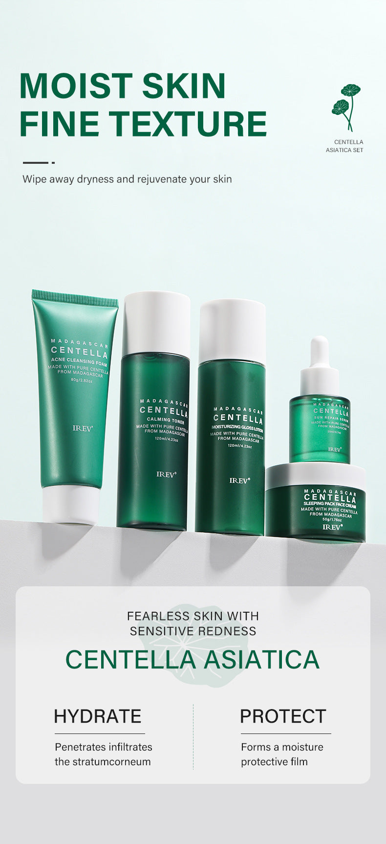 Botanical Radiance Centella Skincare Ensemble