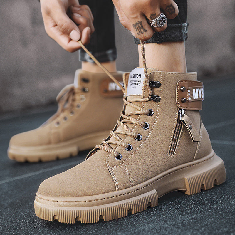 Vintage British High-Top Martin Work Boots