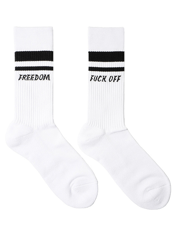 Gentlemen's Cotton Stripe Athletic Socks