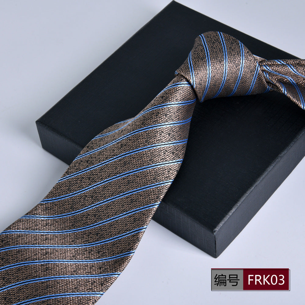 Gentlemen's Elegant Striped Jacquard Tie