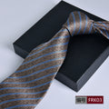 Gentlemen's Elegant Striped Jacquard Tie