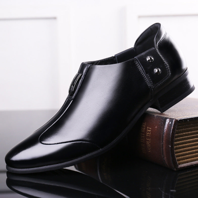 Elegant British Leather Dress Shoes for Men