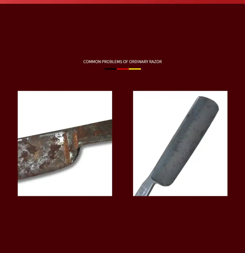 High-End Folding Straight Razor for Men’s Shaving
