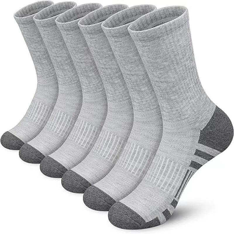 Gentlemen's Extended-Length Cotton Sports Socks - Black & White