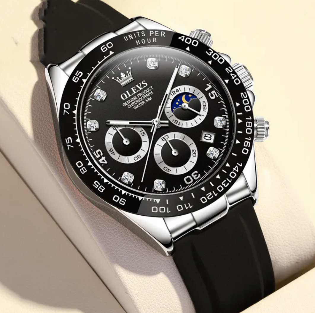 Versatile Illuminated Quartz Timepiece for Men